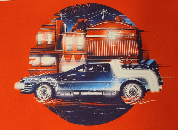 Delorean Giclee Print by Marie Bergeron