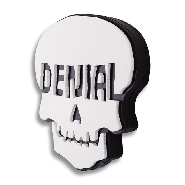 Denial Of Death Mixed Media Wood Print by Denial- Daniel Bombardier