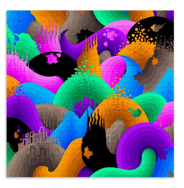 Desert Rain Dance Blotter Paper Archival Pigment Print by Ricky Watts