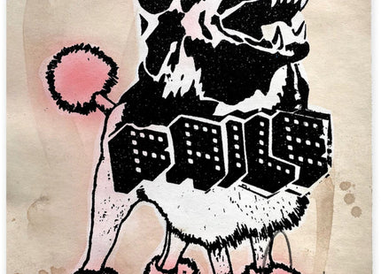 Diamond FAILEdoodle- Black/Tan Silkscreen Print by Faile