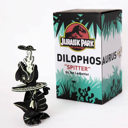 Dilophosaurus Spitter Lava Art Toy by Joe Ledbetter