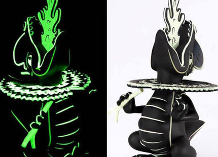 Dilophosaurus Spitter Lava Art Toy by Joe Ledbetter