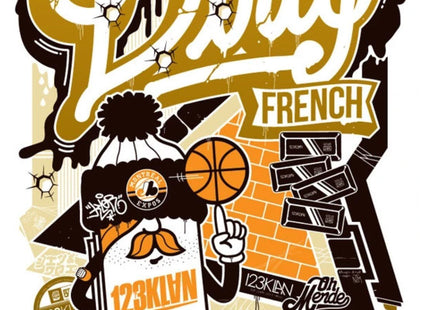 Dirty French Silkscreen Print by 123Klan