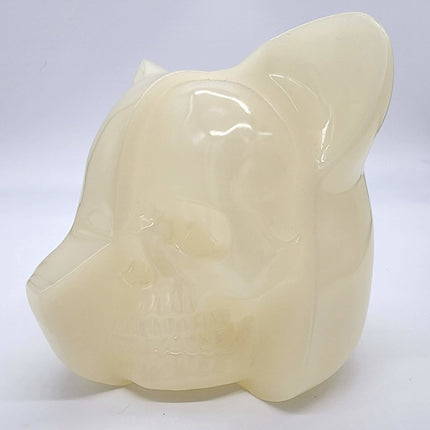 Dissected Bear Head GID Art Toy Sculpture by Luke Chueh