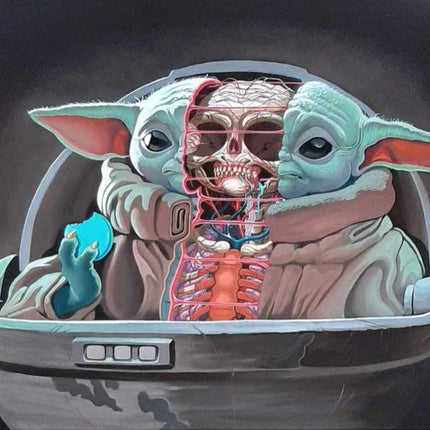 Dissection of Grogu 24x20 Archival Print by Nychos