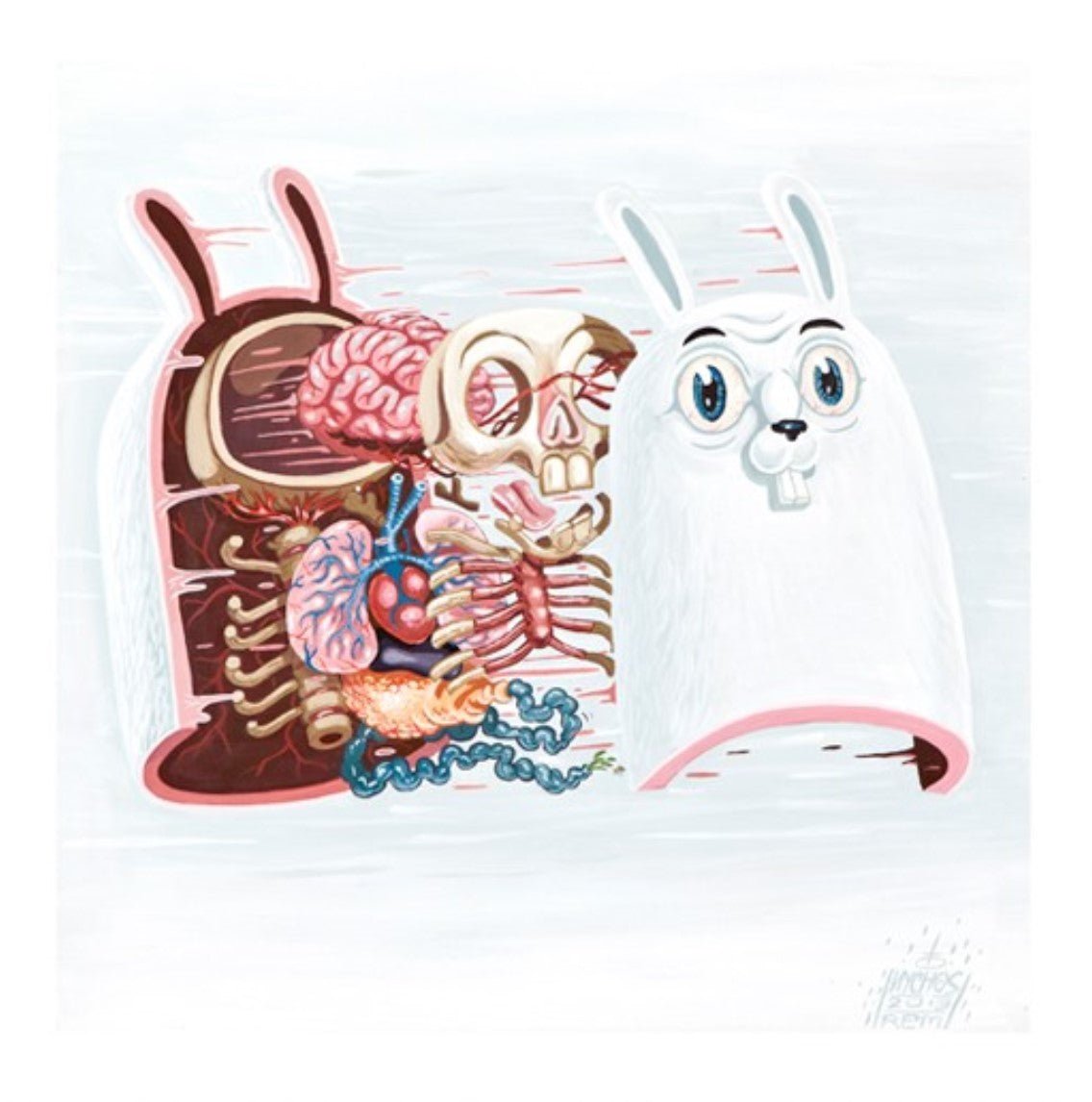 Dissection Of The White Rabbit AP Archival Print by Nychos – Sprayed ...