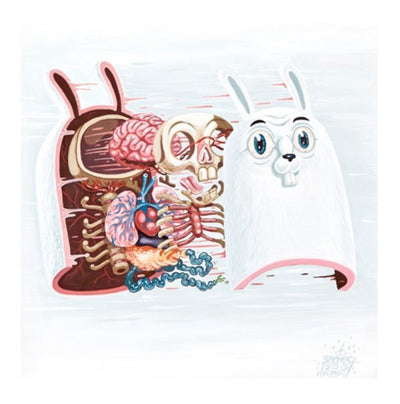Dissection Of The White Rabbit AP Archival Print by Nychos