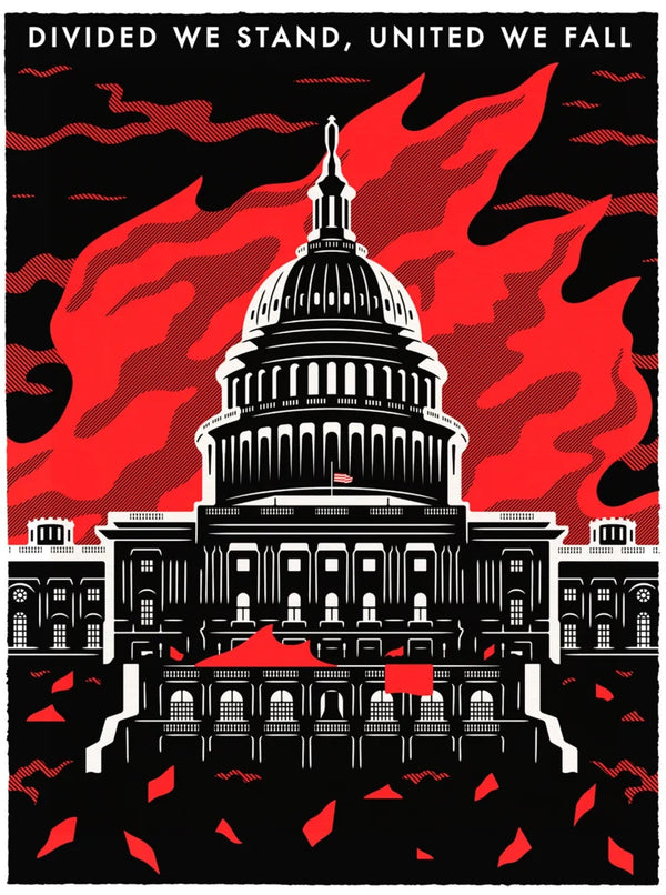 Divided We Stand, United We Fall Sérigraphie par Cleon Peterson
