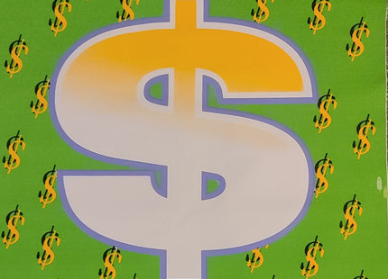 Dollar Sign State 4 AP HPM Serigraph Print by Steve Kaufman SAK