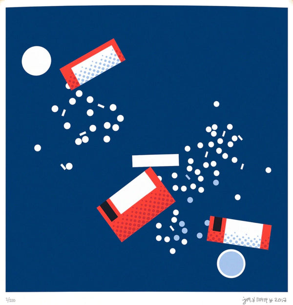 Dosages Silkscreen Print by Jim Houser