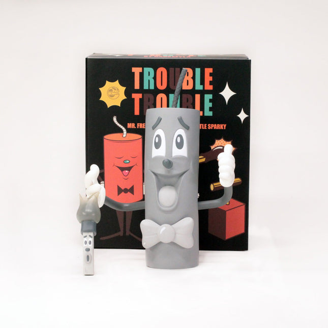 Double Trouble Trouble Mono Art Toy Print by Dabs Myla