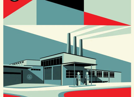 Downward Trajectory Silkscreen Print by Shepard Fairey- OBEY