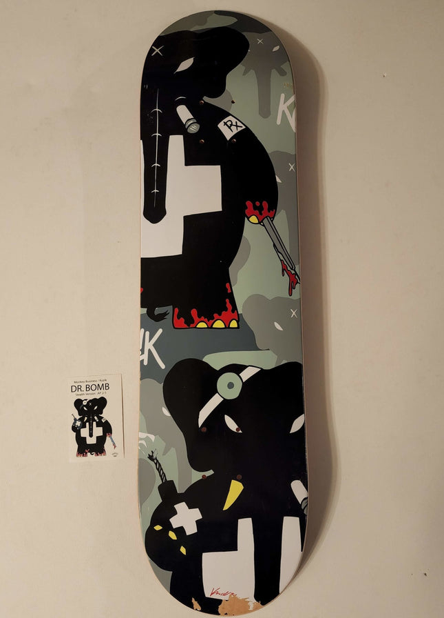 Dr Bomb Stealth Monkey Business AP Skateboard Art Deck by Frank Kozik