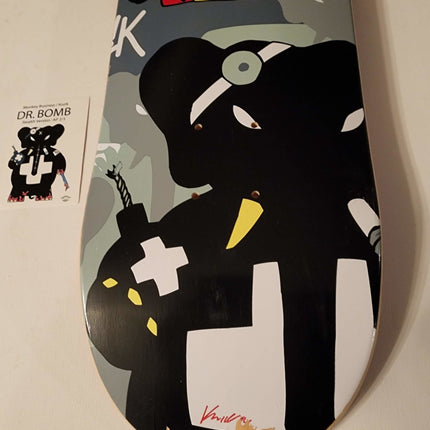 Dr Bomb Stealth Monkey Business AP Skateboard Art Deck by Frank Kozik