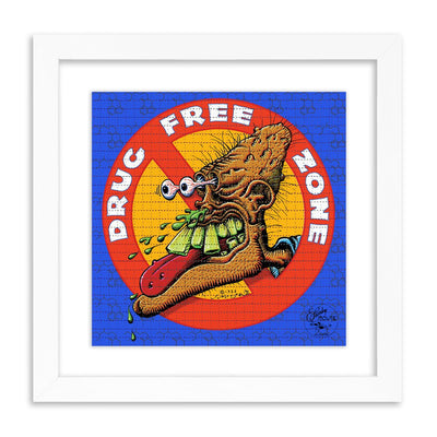 Drug Free Zone Blotter Paper Archival Print by Stanley Mouse