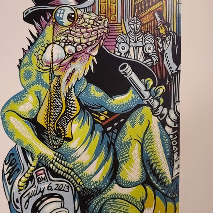Duke of Lizards SPAC #2- Watercolor AP Letterpress - Sprayed Paint Art Collection