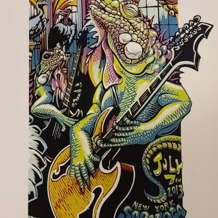Duke of Lizards SPAC #3- Watercolor AP Letterpress - Sprayed Paint Art Collection