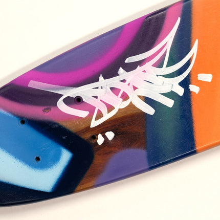 East 153rd St Deck Original Spray Paint Skateboard Deck Art by Cope2- Fernando Carlo