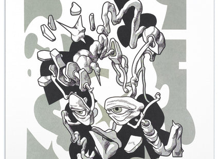 Ebb Tide Letterpress Print by Smithe