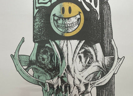 Electric Skull Illuminati Silkscreen Print by Ron English