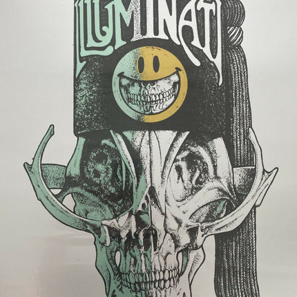 Electric Skull Illuminati Silkscreen Print by Ron English