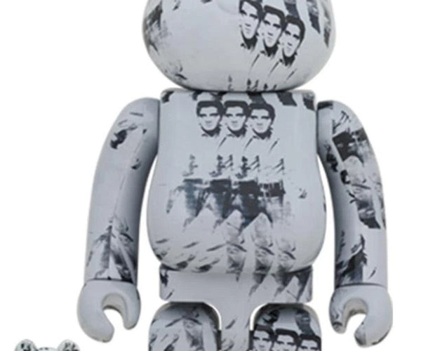 Elvis Presley Andy Warhol 100% & 400% Be@rbrick – Sprayed Paint 