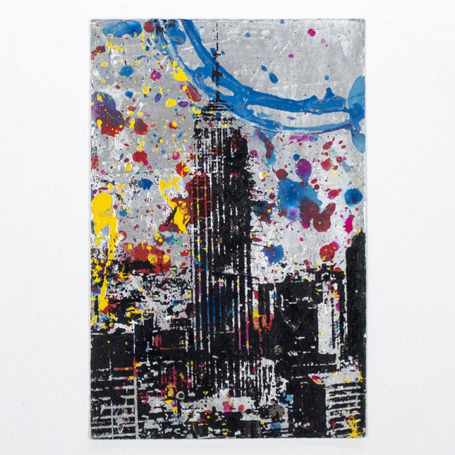 Empire State Building 01 HPM Acrylic Silkscreen Print by Bobby Hill