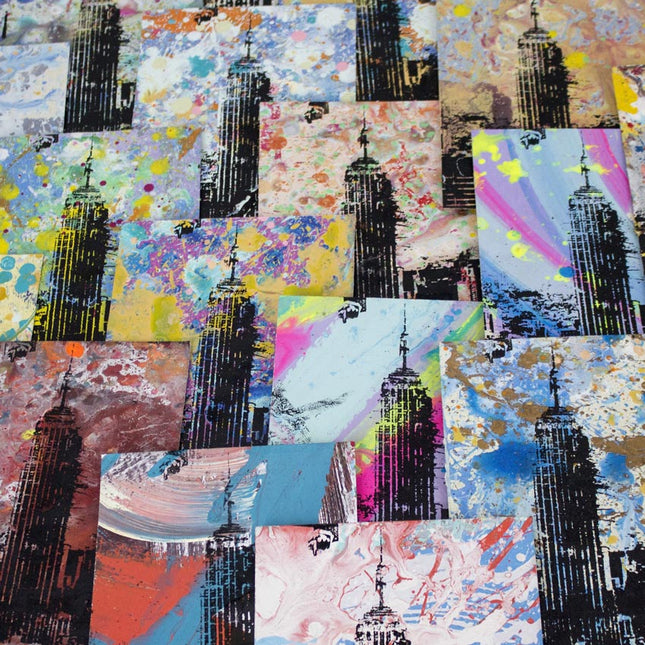 Empire State Building 01 HPM Acrylic Silkscreen Print by Bobby Hill