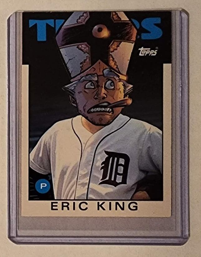 Eric King Pope Joint Tigers Original Collage Baseball Card Art by Pat Riot