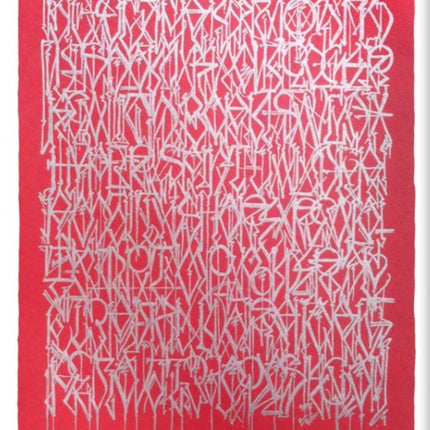 Esoteric Alphabet Scarlet Letterpress Print by Defer