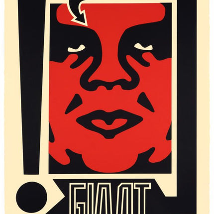 Exclamation- Large Format Serigraph Print by Shepard Fairey- OBEY