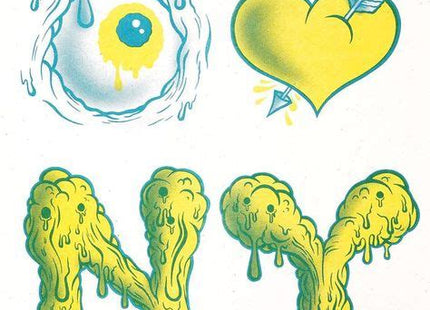 Eye Heart NY Risograph Print by Buff Monster