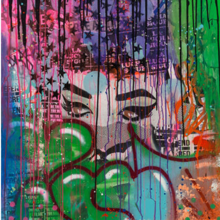 Eyes Like Those Original Spray Paint Acrylic Painting by Indie184- Soraya Marquez