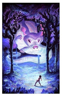 Falkor And Atreyu Giclee Print by Veronica Fish