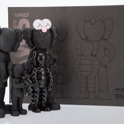 Family- Black Fine Art Toy by Kaws- Brian Donnelly