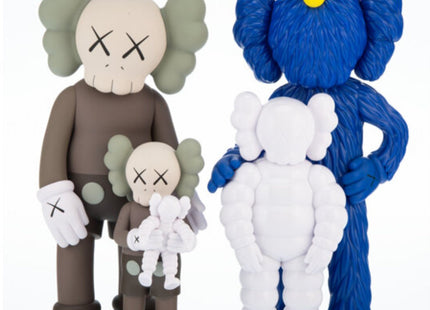 Family- Brown/Blue/White Fine Art Toy by Kaws- Brian Donnelly