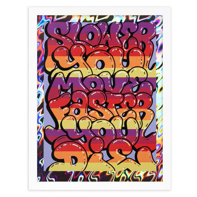 Fast Life Holographic Silkscreen Print by Dr. Dax