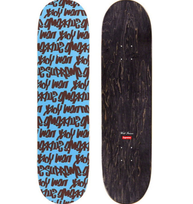 Fat Tip Light Blue Skateboard Art Deck by Supreme