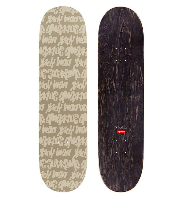 Fat Tip Tan Skateboard Art Deck by Supreme