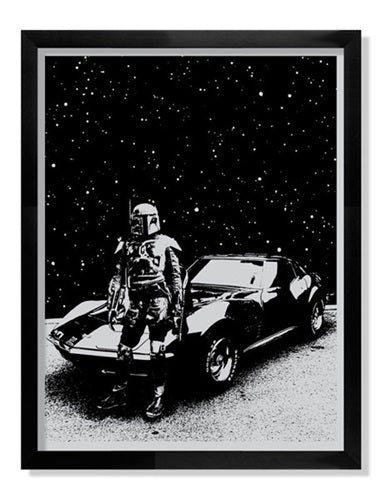 Fett's Vette Silkscreen Print by Lil Tuffy