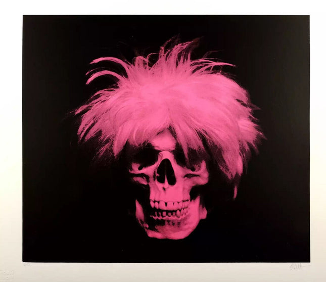 Figment- Pink On Black Silkscreen Print by Ron English