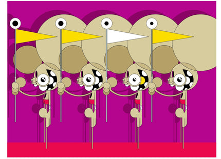 Flags Silkscreen Print by Dalek- James Marshall