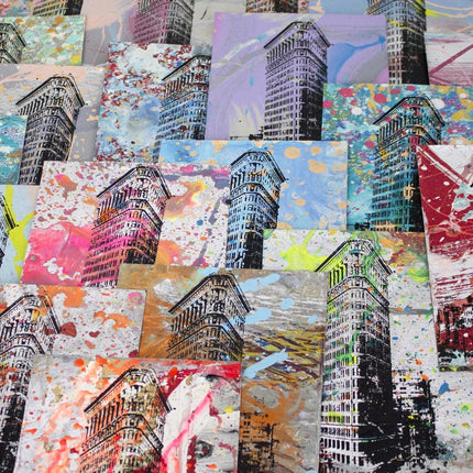 Flatiron Building NYC HPM Acrylic Silkscreen Print by Bobby Hill