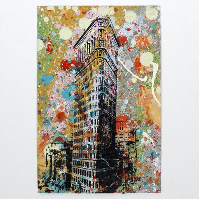 Flatiron Building NYC HPM Acrylic Silkscreen Print by Bobby Hill
