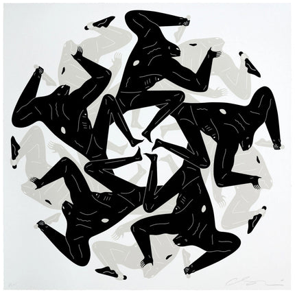 Flower of Evil: There is an End To Everything- White Silkscreen Print by Cleon Peterson