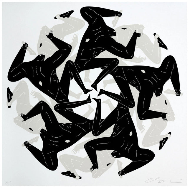 Flower of Evil: There is an End To Everything- White Silkscreen Print by Cleon Peterson