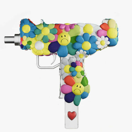 Flower Power Shoeuzi 100% Gun Art Sculpture by J-LDN aka Jack London