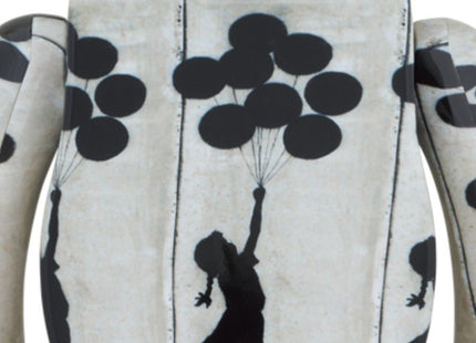 Flying Balloons Girl 1000% Be@rbrick by Brandalised x Medicom Toy x Banksy