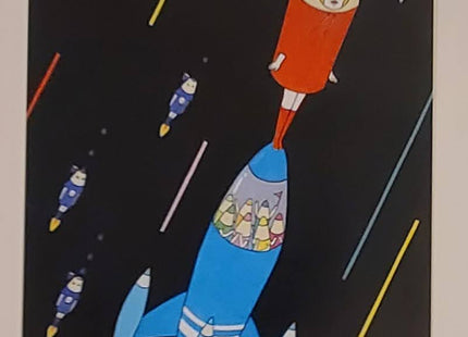 Flying Rocket Giclee Print by Naoshi