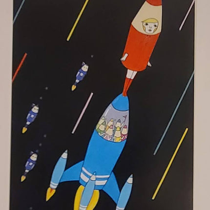 Flying Rocket Giclee Print by Naoshi